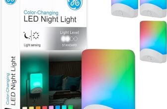 4-Pack GE Color-Changing LED Night Light Dusk to Dawn Sensor