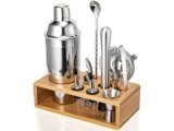 10-Piece Mixology Bartender Kit with Stylish Bamboo Stand