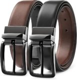 Milorde Mens Reversible Leather Belt Size 32